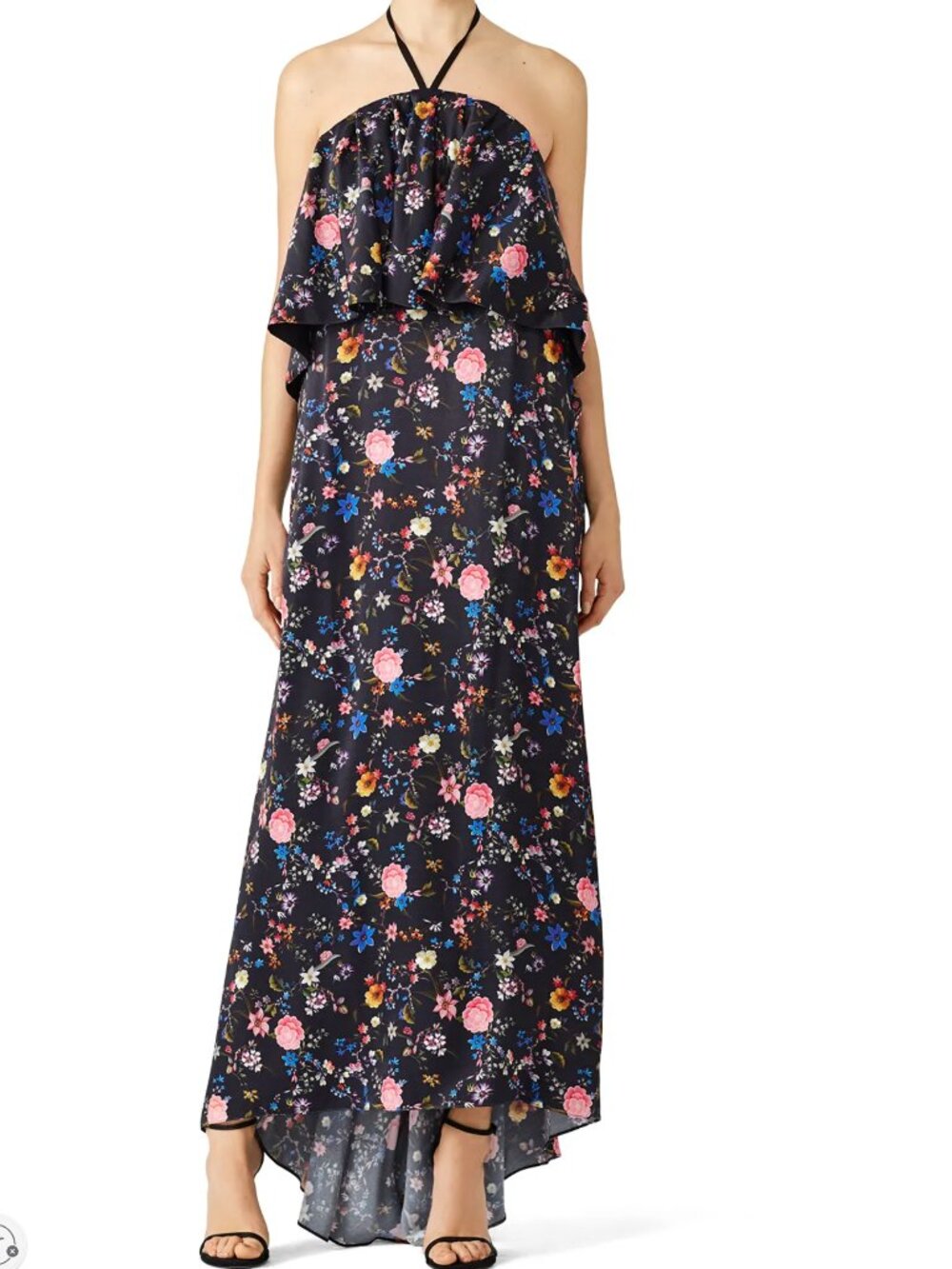 Osman London FLoral Halter Maxi Dress 4
